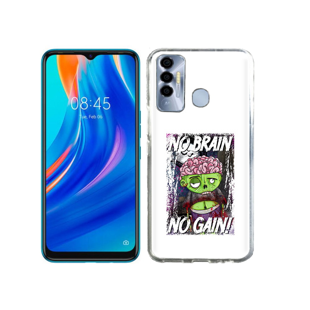 

Чехол MyPads Tocco для Tecno Spark 7P глупый зомби, Прозрачный, Tocco