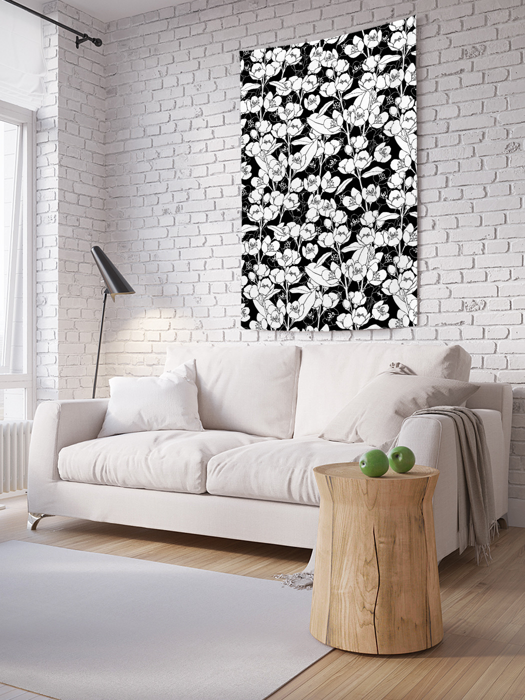 

Вертикальное фотопанно на стену JoyArty Ветки жасмина 150x200 см, Ветки жасмина