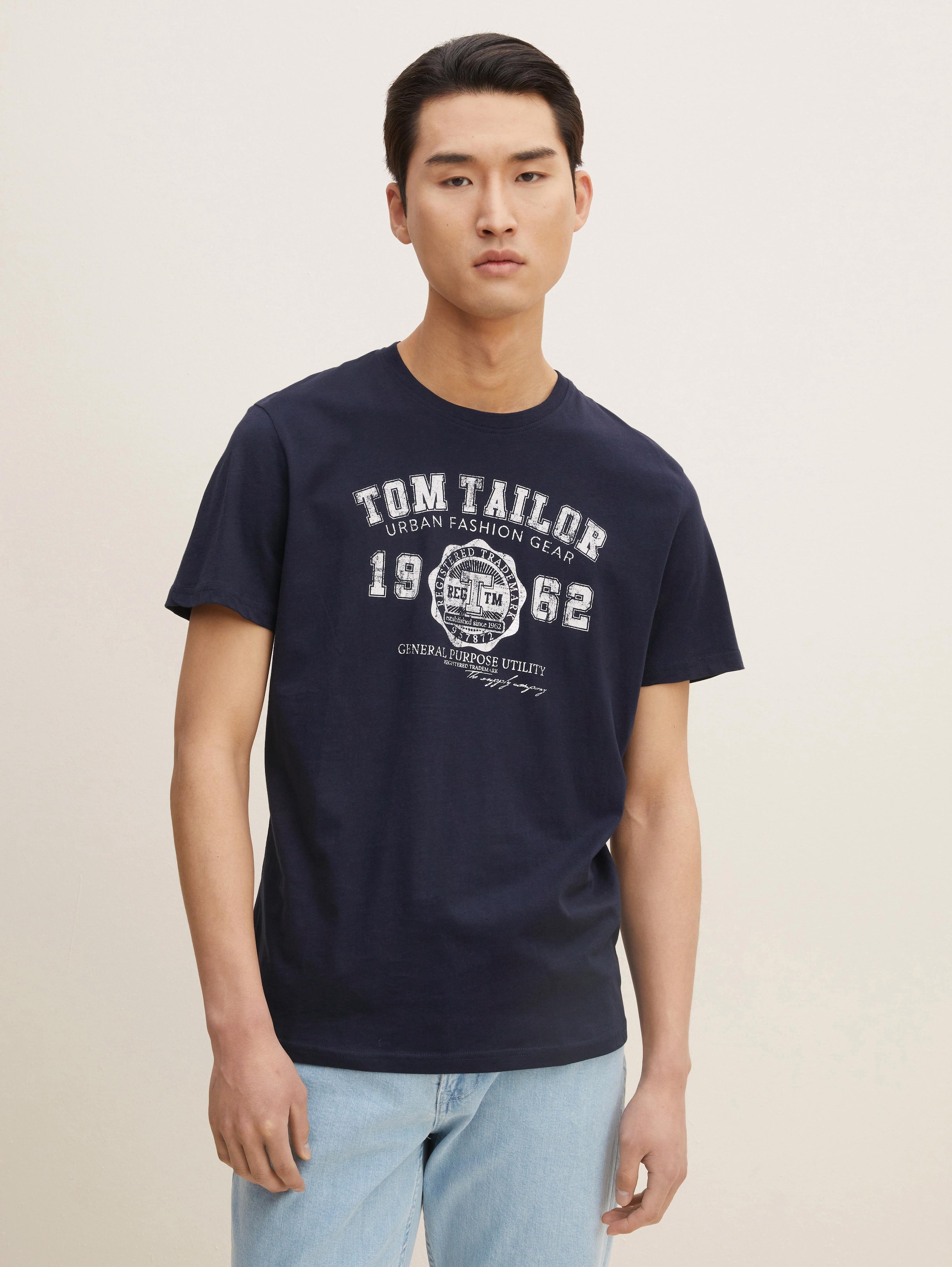 

Футболка мужская TOM TAILOR 1008637 синяя 2XL, Синий, 1008637