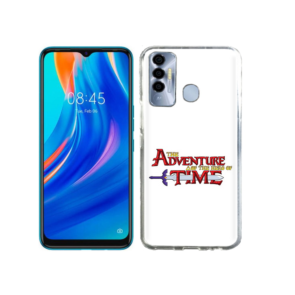 

Чехол MyPads Tocco для Tecno Spark 7P время приключений логотип, Прозрачный, Tocco