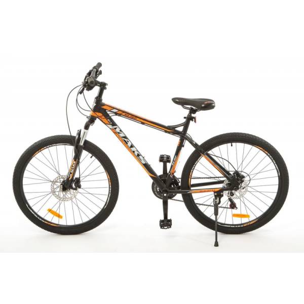 фото Велосипед 26 maks surf md (alu рама) (21-ск.) (рама 19) черный/оранжевый