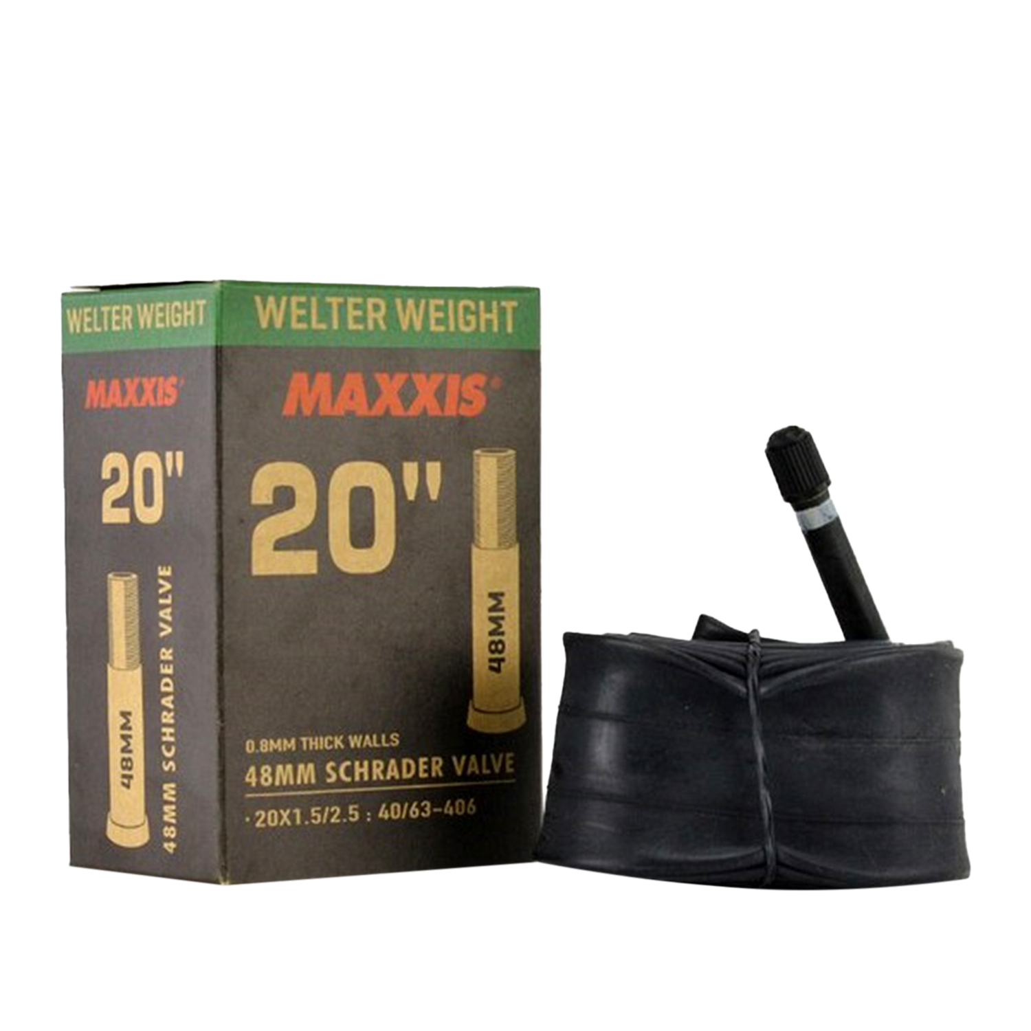 Камера Maxxis Welter Weight 20х1.0/1.5 25/40-406 LSV48 авто ниппель