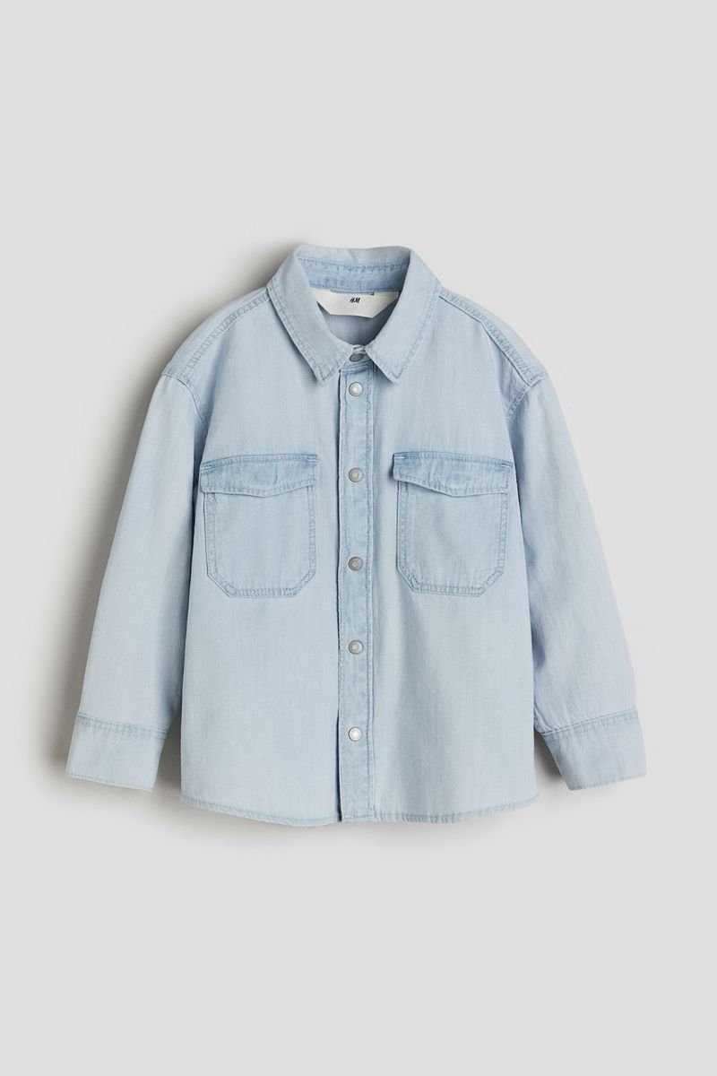 

Рубашка детская H&M 1166914, голубой, 98, 1166914