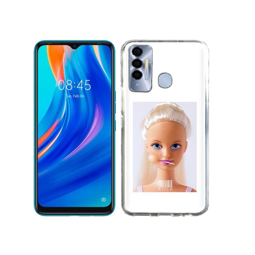 

Чехол MyPads Tocco для Tecno Spark 7P барби, Прозрачный, Tocco