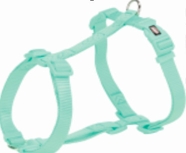 Шлейка для собак TRIXIE Premium H-harness, L, XL, нейлон, пластик, зеленый, 75–120см, 25мм