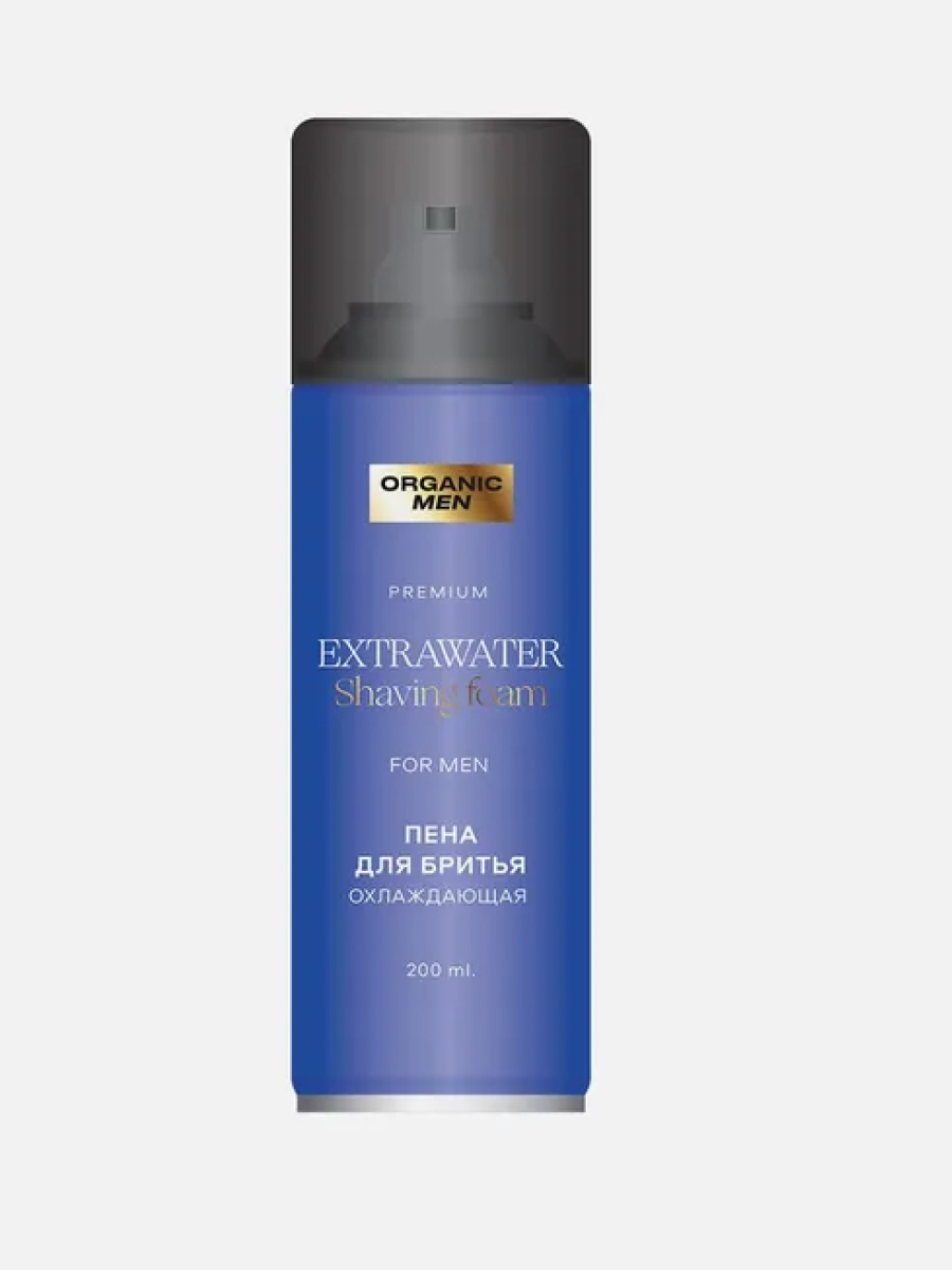 Пена для бритья Organic shop Охлаждающая Extrawater 200мл пена sportstar sensitiv для бритья мужская 200 мл