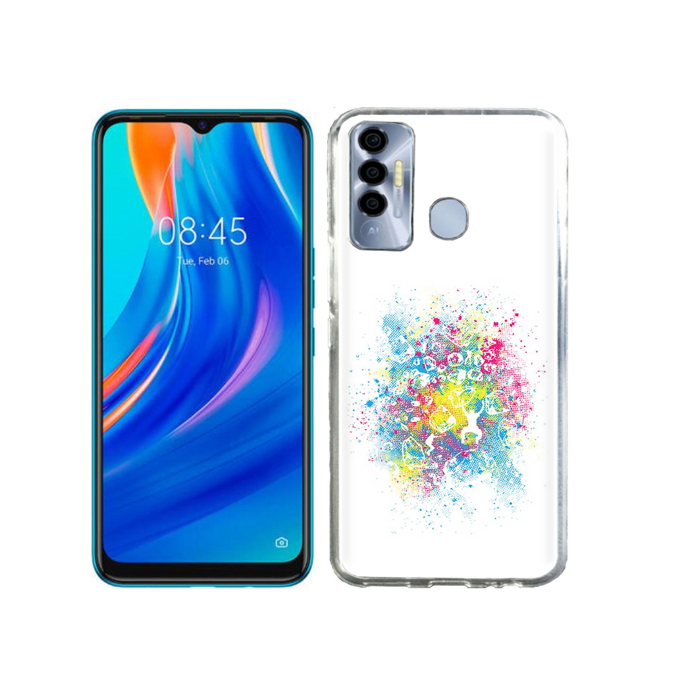 

Чехол MyPads Tocco для Tecno Spark 7P акварель абстракция, Прозрачный, Tocco
