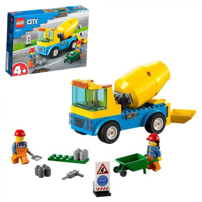 

Конструктор Lego «Бетономешалка», 60325, 85 деталей
