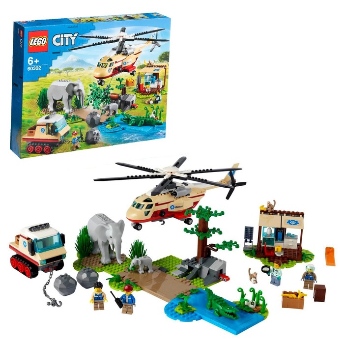 

Конструктор Lego «Операция по спасению зверей», 60302, 525 деталей
