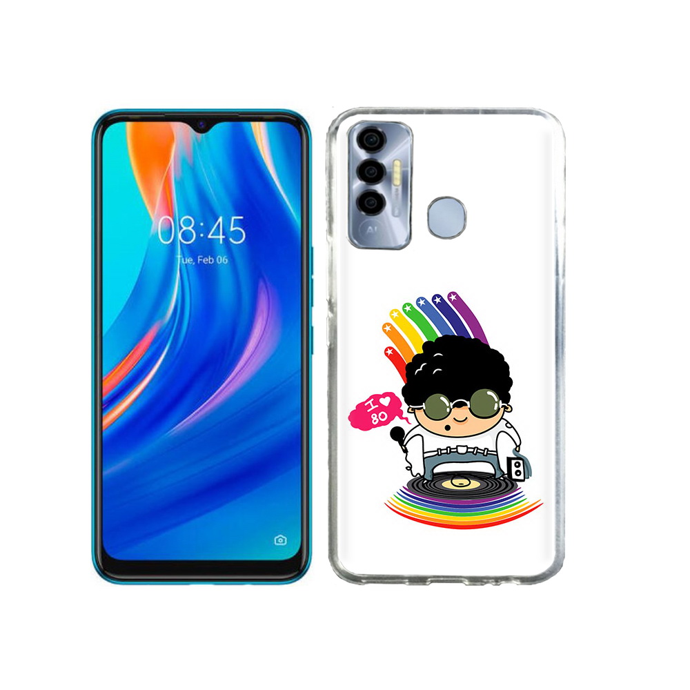 

Чехол MyPads Tocco для Tecno Spark 7P Я люблю 80-е, Прозрачный, Tocco