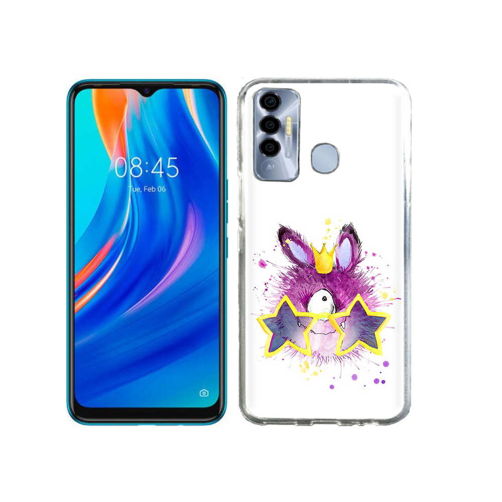 

Чехол MyPads Tocco для Tecno Spark 7P Шуршуля, Прозрачный, Tocco