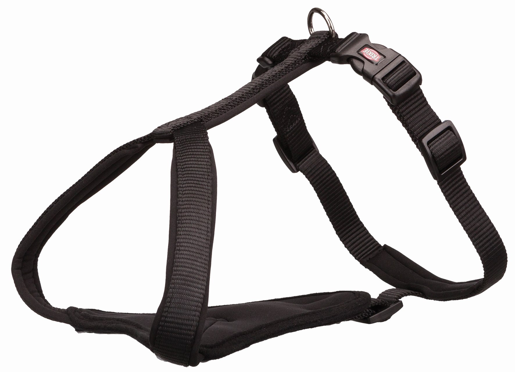 

Шлейка для собак TRIXIE Premium Y-harness, XL, нейлон, пластик, черный, 95–120 см, 25 мм, Premium Y-harness