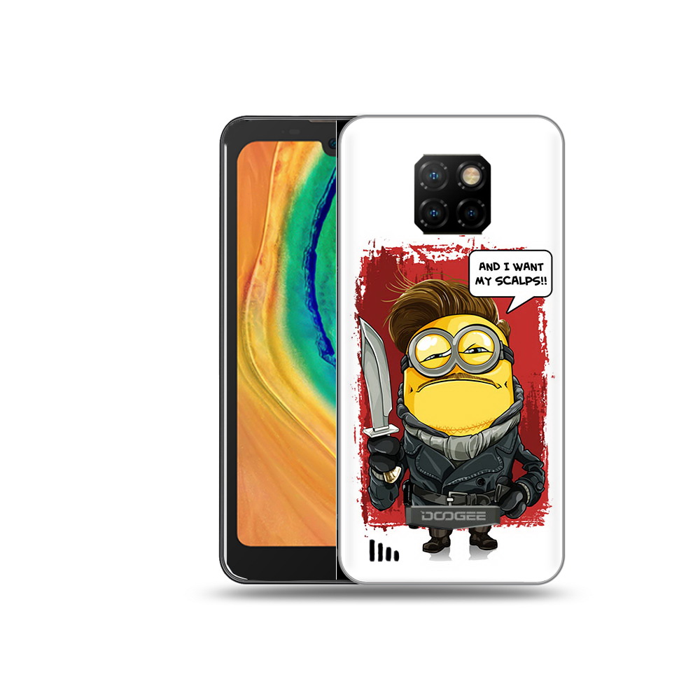 

Чехол MyPads Tocco для Doogee S88 Plus миньон убийца, Прозрачный, Tocco