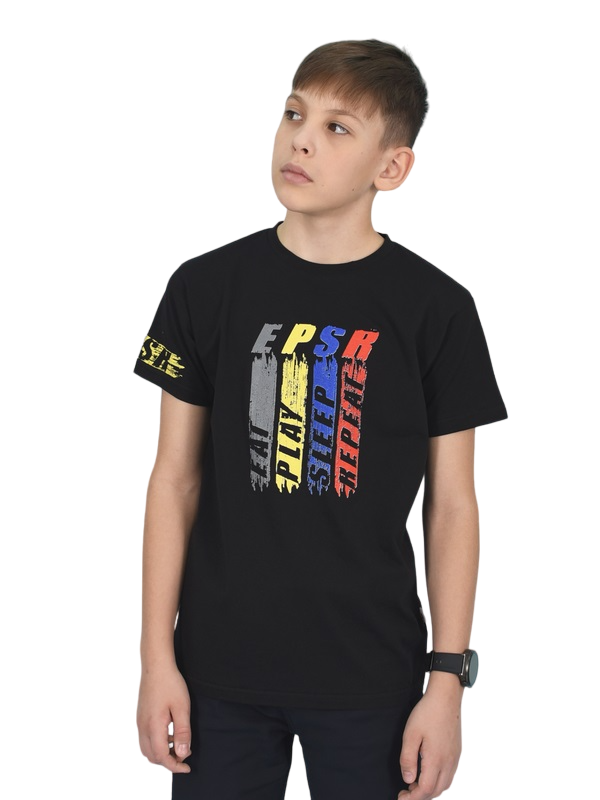 

Футболка детская LIDEKO kids 656-23, черный, 170, 656-23