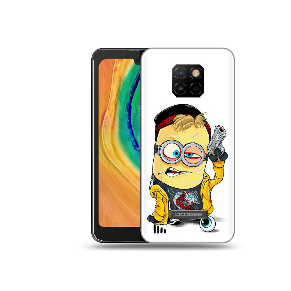 

Чехол MyPads Tocco для Doogee S88 Plus миньон бандит, Прозрачный, Tocco