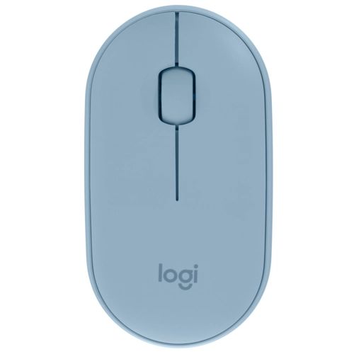Беспроводная мышь Logitech Pebble M350 голубой (910-005598)