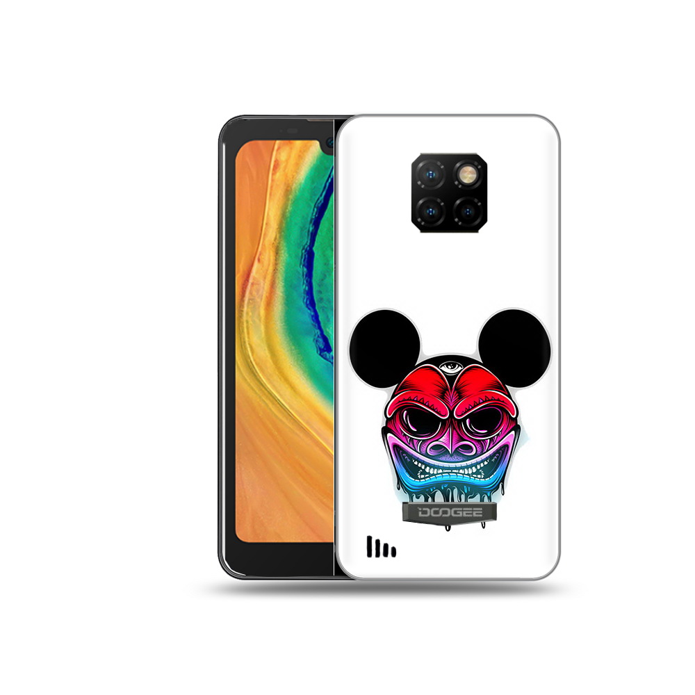 

Чехол MyPads Tocco для Doogee S88 Plus микки в маске, Прозрачный, Tocco