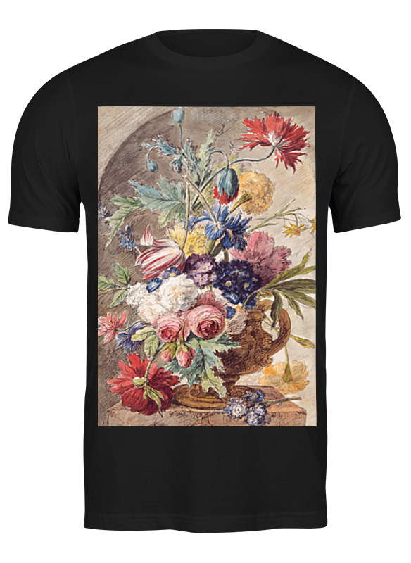 

Футболка мужская Printio Цветочная натюрморт (ян ван хёйсум) черная M, Черный, Цветочный натюрморт (ян ван хёйсум)