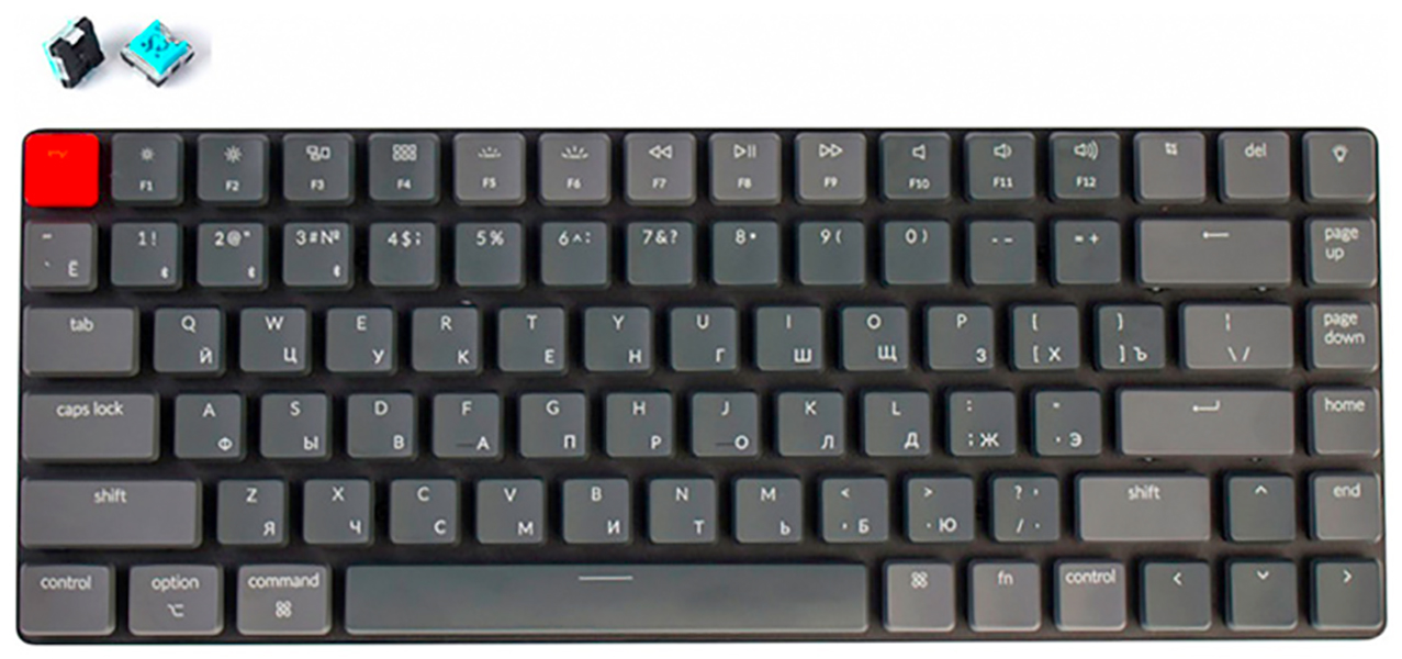 фото Беспроводная клавиатура keychron k3 blue switch черный (k3 blue switch)
