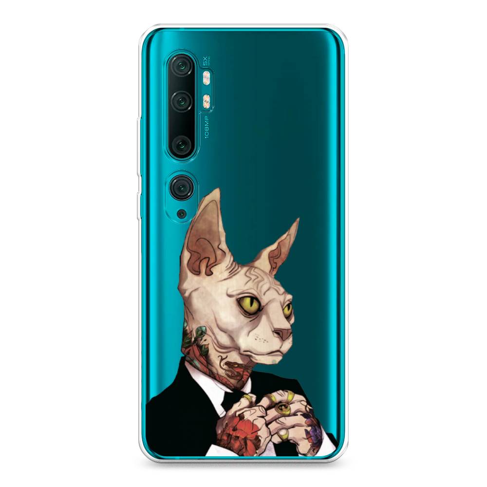 

Чехол Awog на Xiaomi Mi Note 10/Mi Note 10 Pro "Татуированный сфинкс", Разноцветный, 37350-7