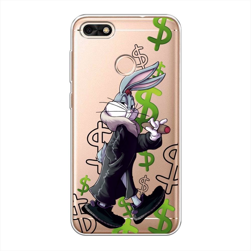 

Чехол на Huawei Nova Lite (2017) "Rich Bugs Bunny", Зеленый;черный;голубой, 64750-6