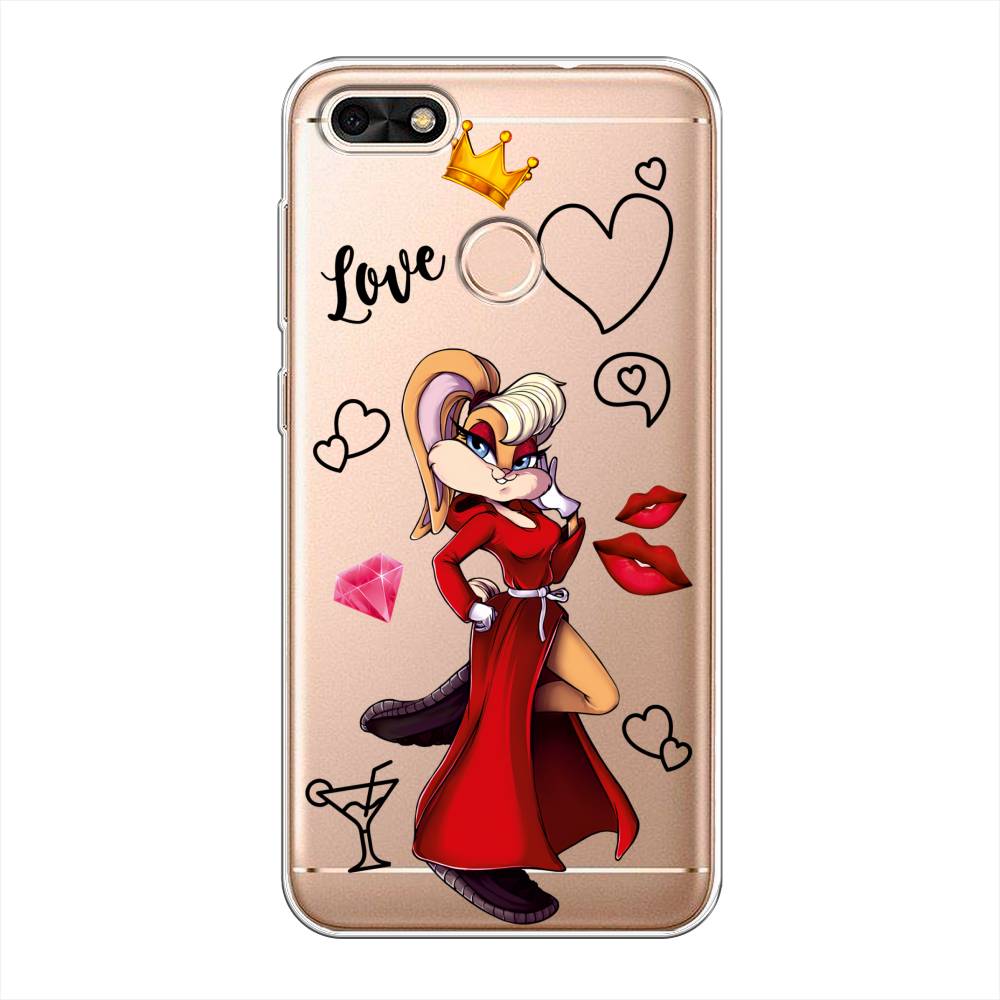 

Чехол на Huawei Nova Lite (2017) "Rich Lola Bunny", Красный;бежевый;оранжевый, 64750-6