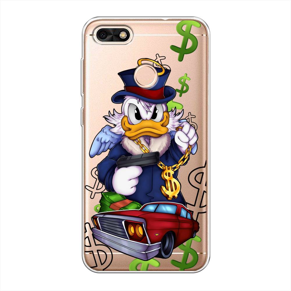 

Чехол на Huawei Nova Lite (2017) "Scrooge McDuck with a Gold Chain", Красный;синий;белый, 64750-6