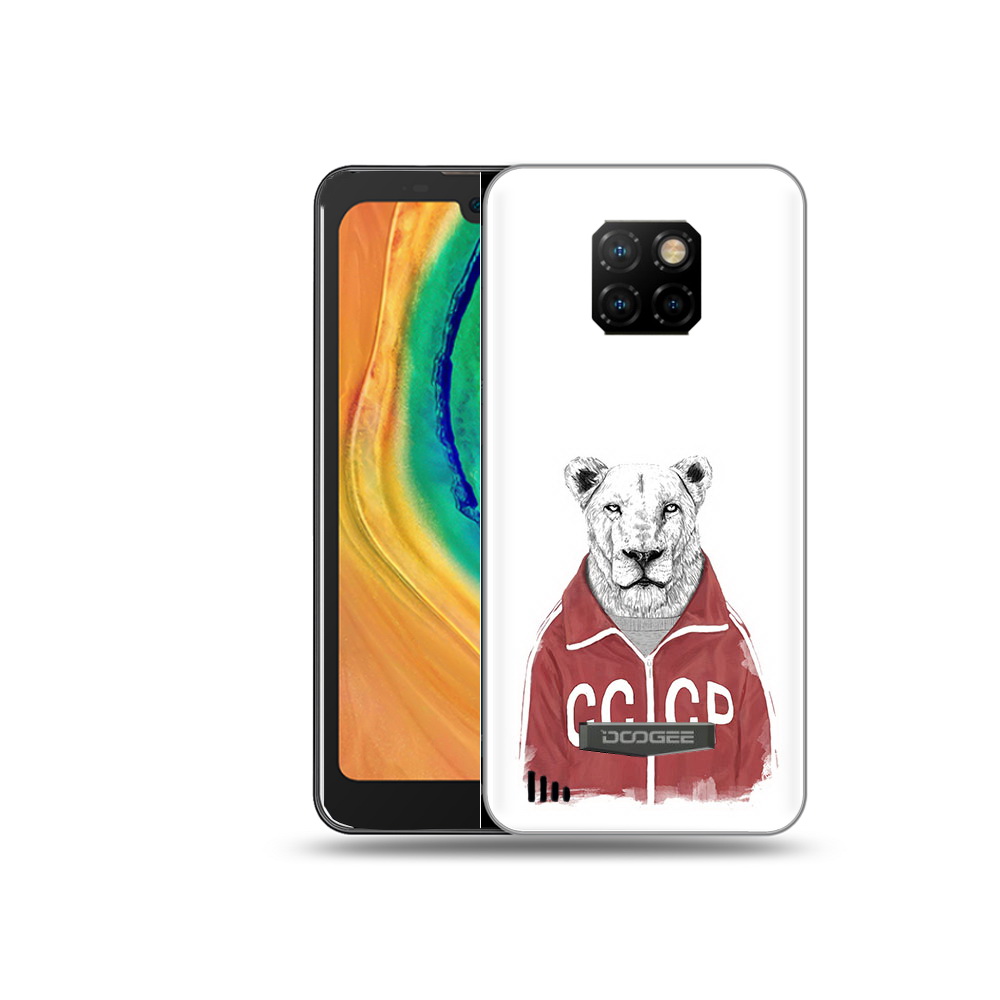 

Чехол MyPads Tocco для Doogee S88 Plus львица ссср, Прозрачный, Tocco