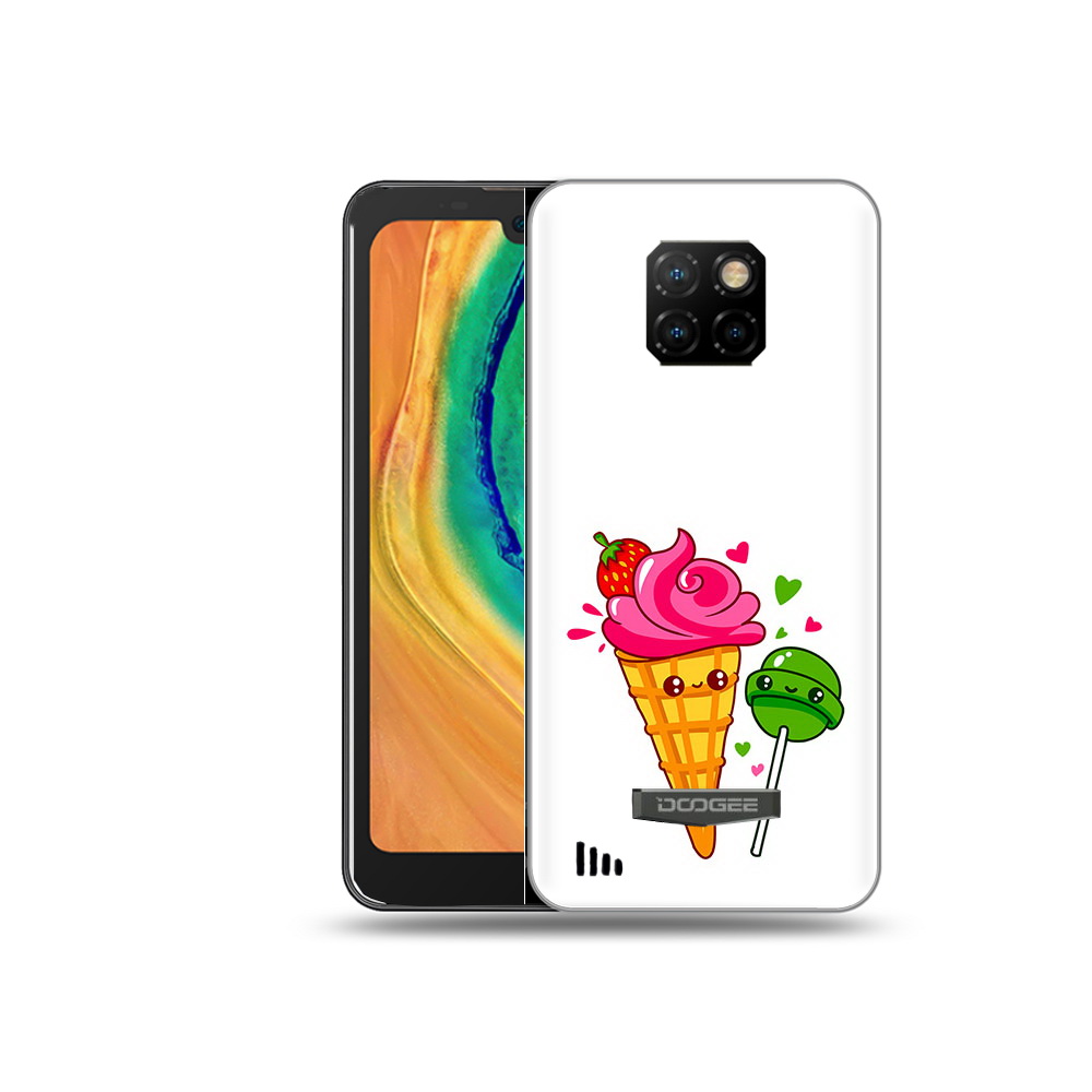 

Чехол MyPads Tocco для Doogee S88 Plus Вкусняшки, Прозрачный, Tocco