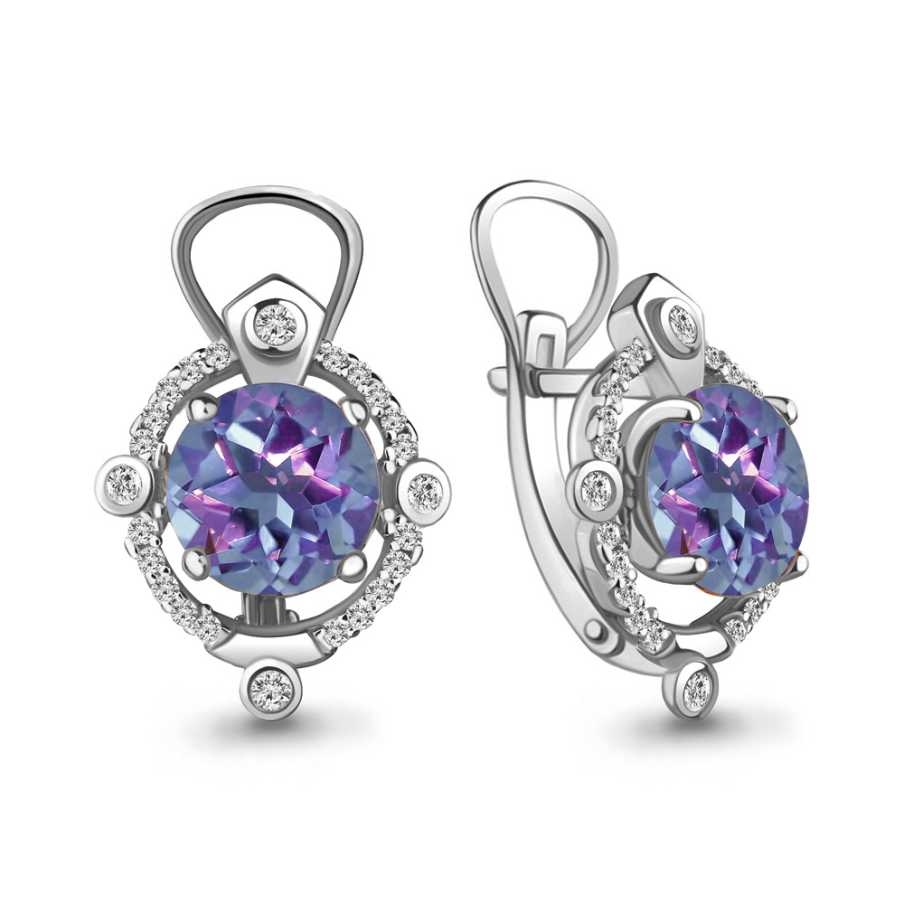 

Серьги из серебра с алекситом Aquamarine 4457725А_925_р, 4457725А_925_р