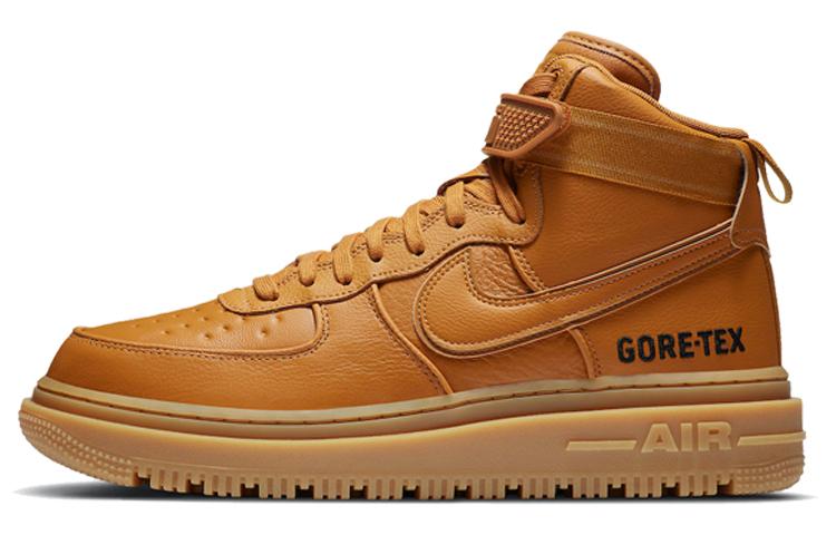 

Кеды унисекс Nike Air Force 1 Gore-Tex Boot Wheat коричневые 41 EU, Коричневый, Air Force 1 Gore-Tex Boot Wheat