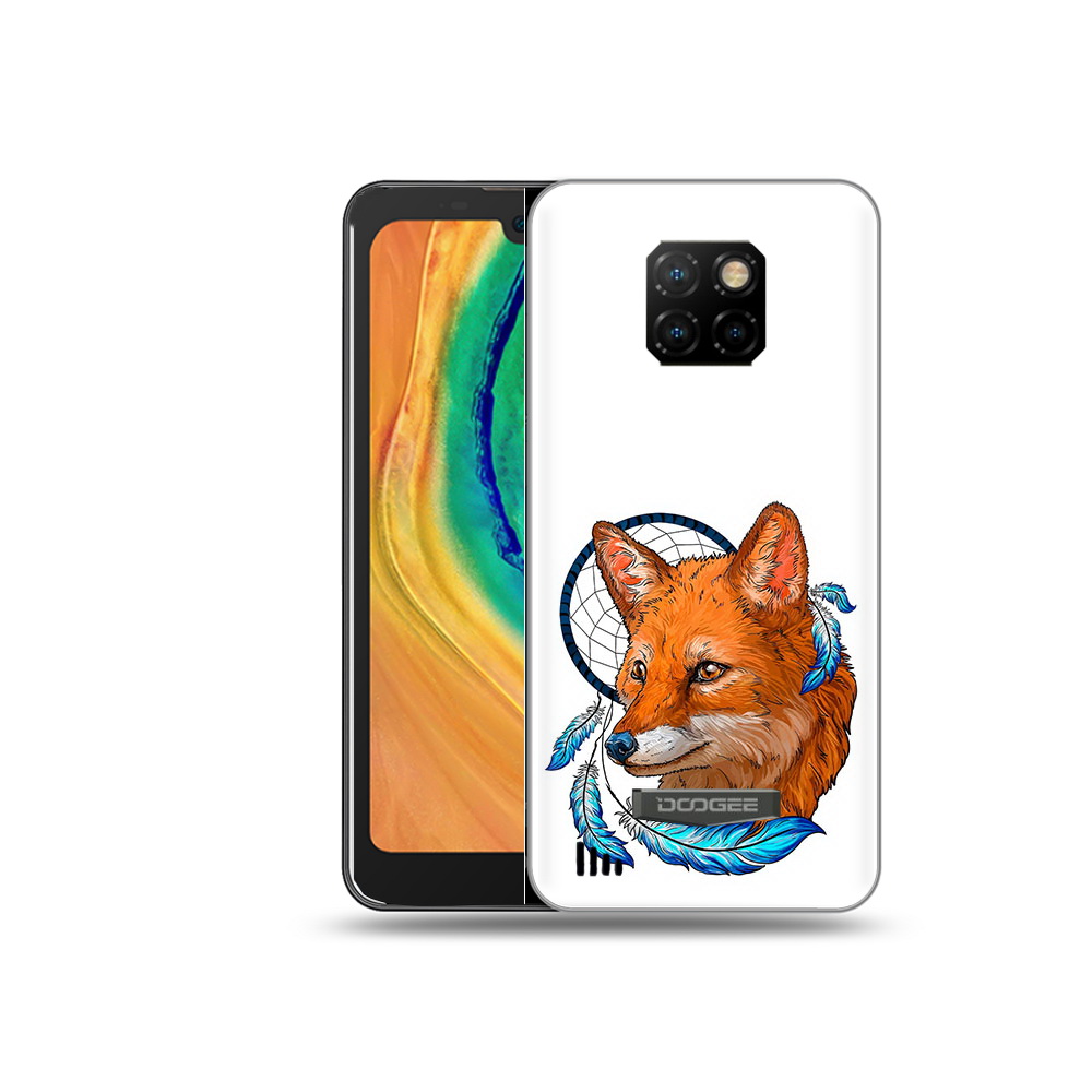 

Чехол MyPads Tocco для Doogee S88 Plus лиса и ловец снов, Прозрачный, Tocco