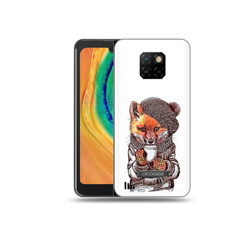 

Чехол MyPads Tocco для Doogee S88 Plus лиса в шапке, Tocco