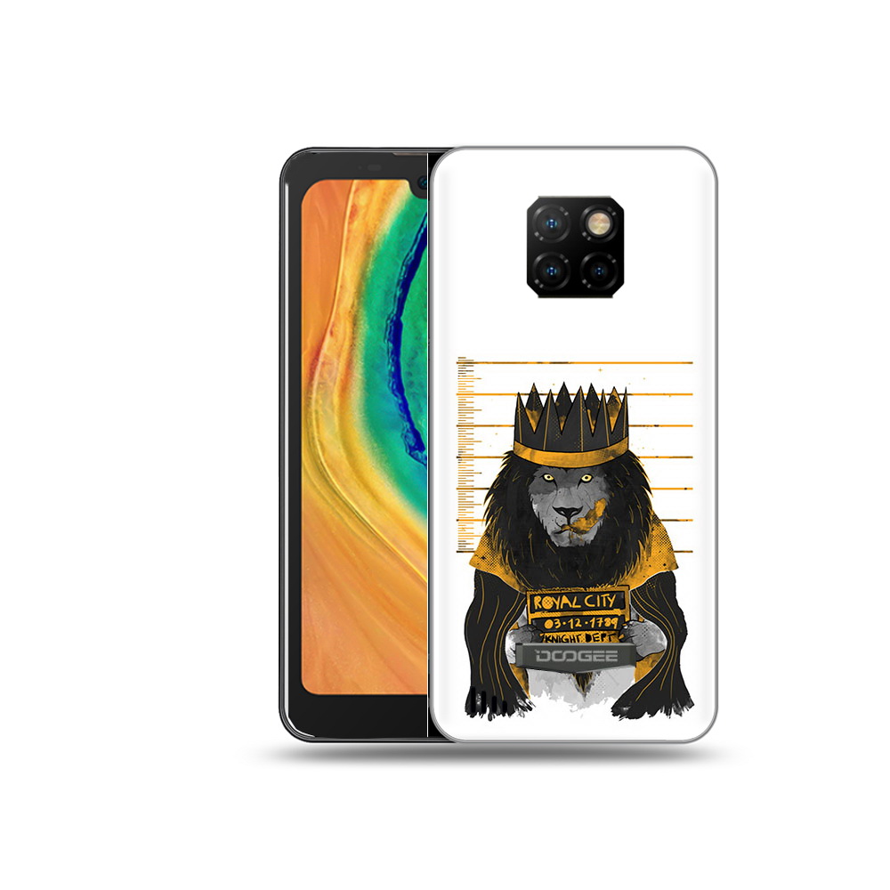 

Чехол MyPads Tocco для Doogee S88 Plus лев в законе, Прозрачный, Tocco