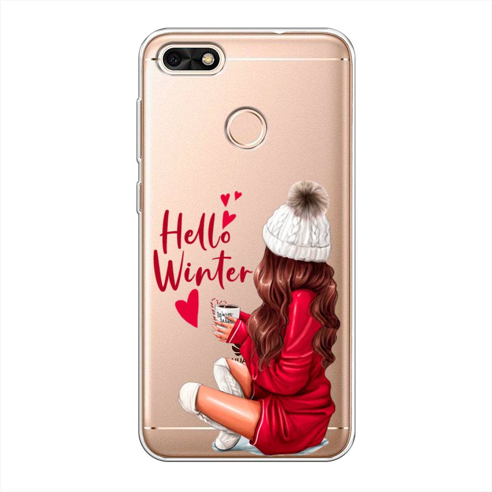 

Чехол на Huawei Nova Lite (2017) "Hello winter", Красный;белый;коричневый, 64750-5