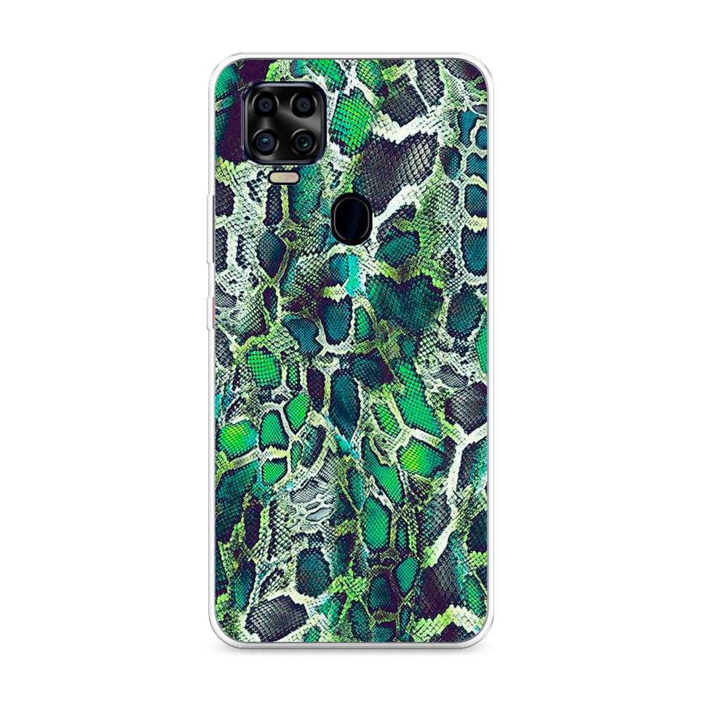 

Чехол Awog на ZTE Blade V2020 4G / ЗТЕ Блэйд V2020 4G "Зеленая кожа змеи", 134350-3