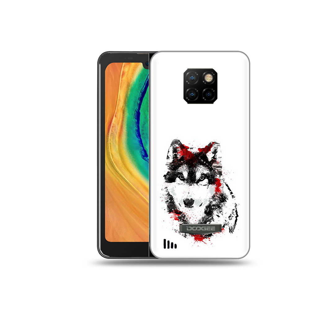 

Чехол MyPads Tocco для Doogee S88 Plus кровавый волк, Прозрачный, Tocco