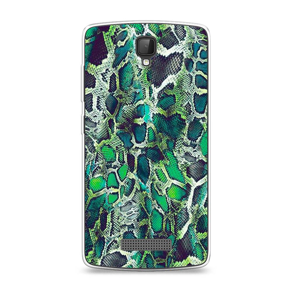 

Чехол Awog на ZTE Blade L5 (L5 Plus) / ЗТЕ Блэйд L5 (L5 Plus) "Зеленая кожа змеи", 130350-3