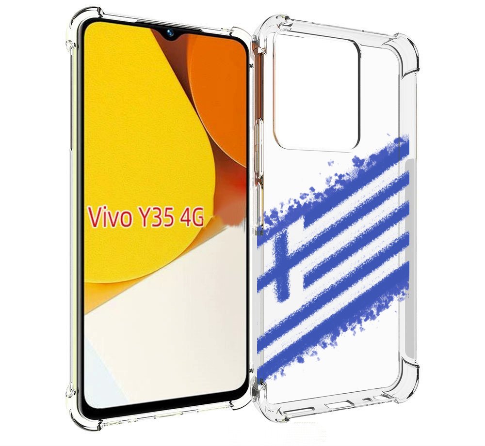

Чехол MyPads флаг Греции для Vivo Y35 4G 2022 / Vivo Y22, Прозрачный, Tocco