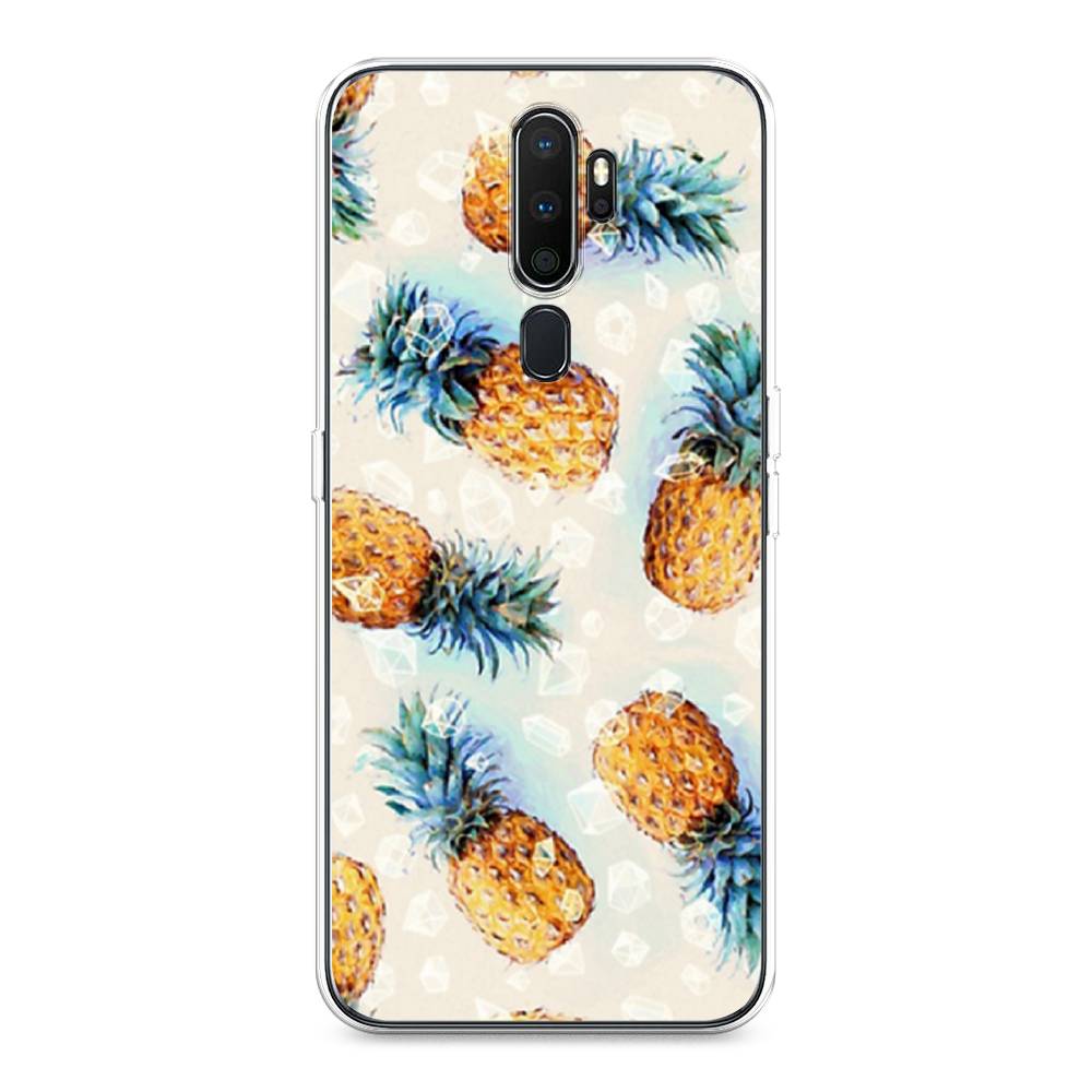

Чехол Awog на Oppo A5/A9 2020 "Ананасы", Разноцветный, 251950-3