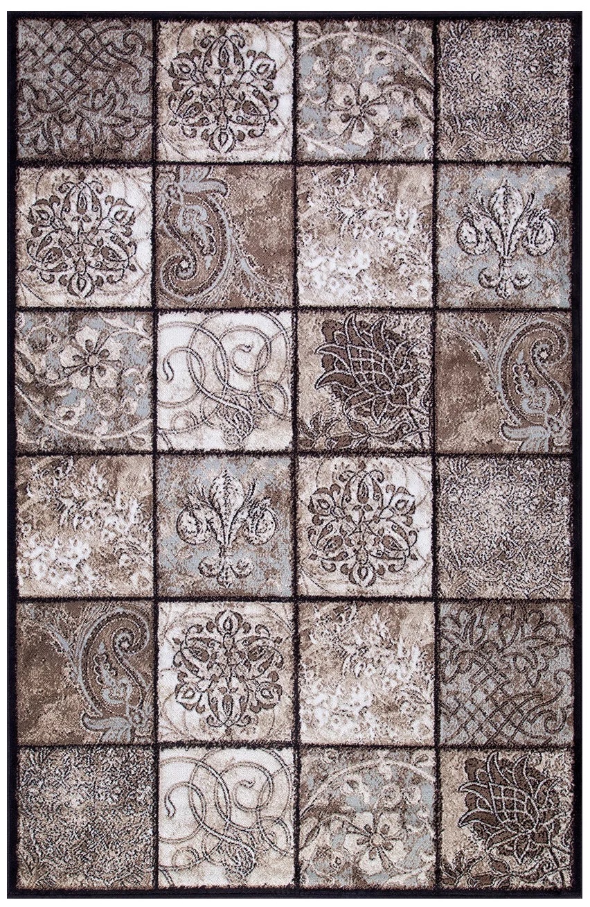 

Ковёр Merinos Valencia Deluxe 200x300 прямоугольный коричневый/кремовый d328