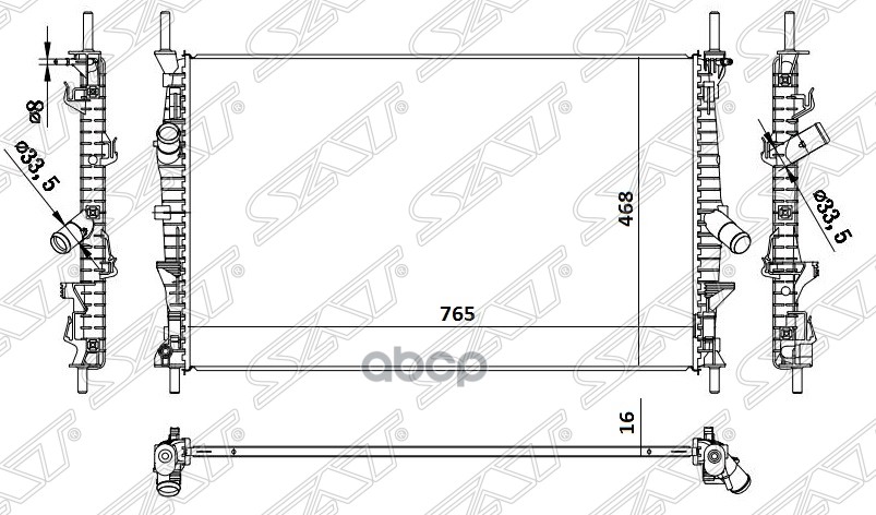 

Радиатор Ford Transit 14- 2.0/2.2 Sat арт. FD0009