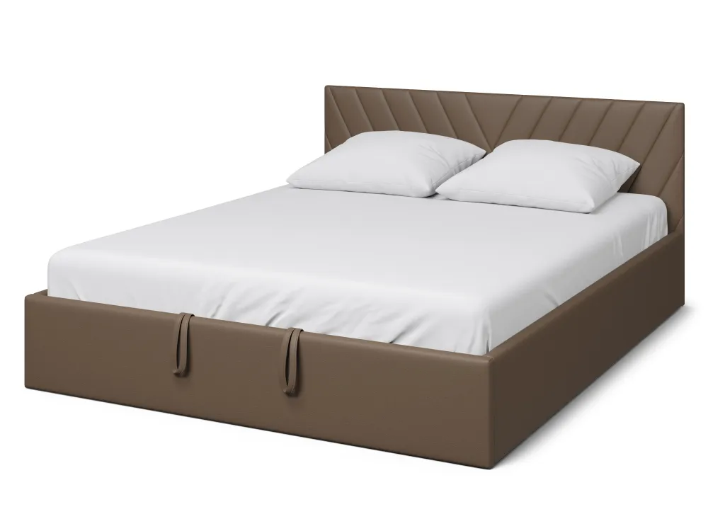 

Кровать  Grace, 160х200, экокожа Nitro brown коричневый, Grace