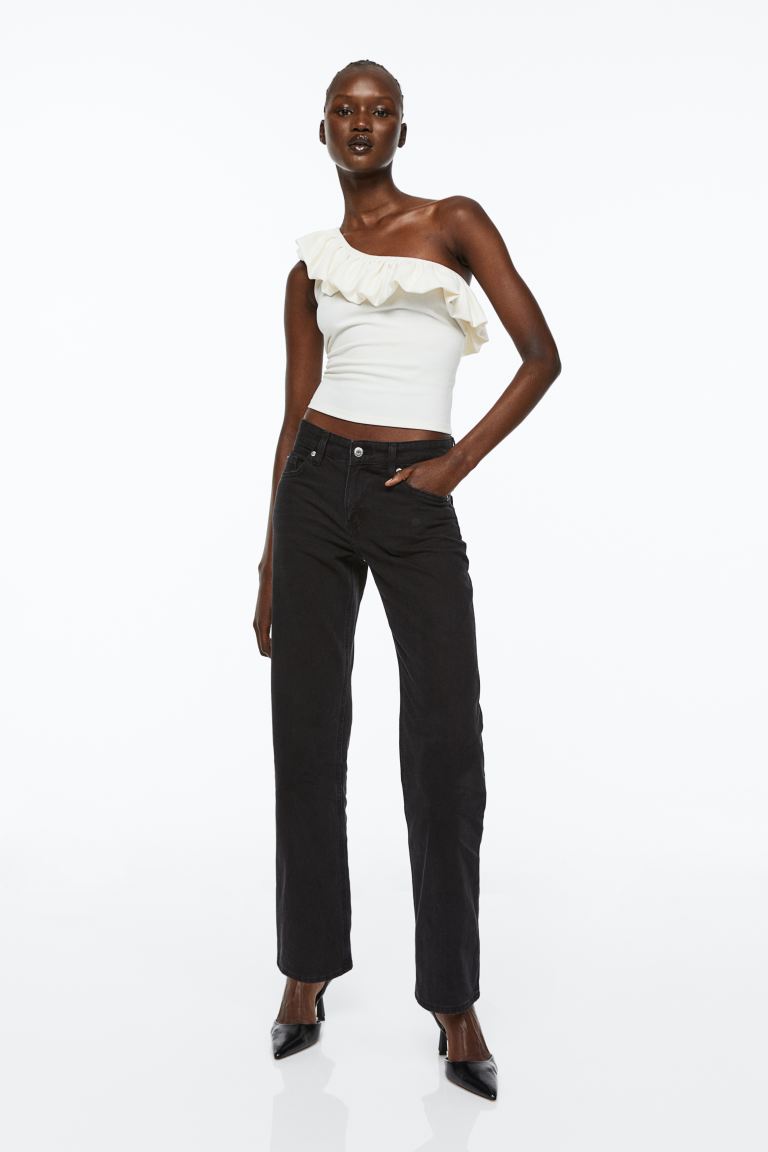 

Джинсы женские H&M 1128260001 черные 46 EU (доставка из-за рубежа), Черный, 1128260001