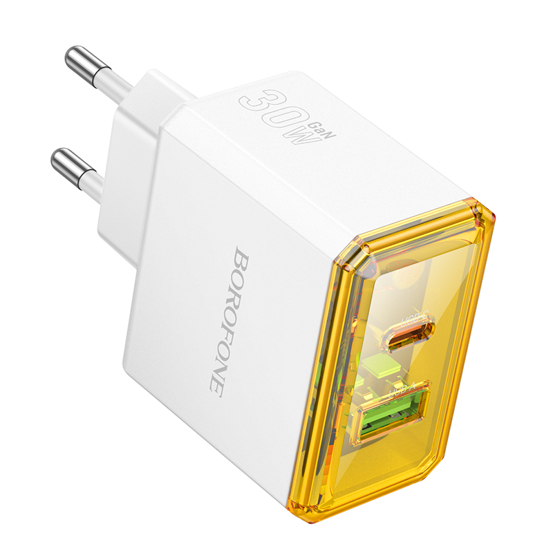 

Сетевое зарядное устройство Borofone BAS32A 1xUSB, 1xUSB Type-C 3 А белый, BAS32A