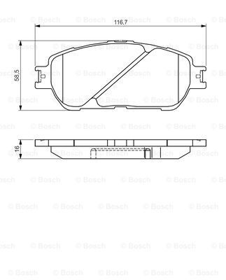 

Тормозные колодки Bosch дисковые 986495160