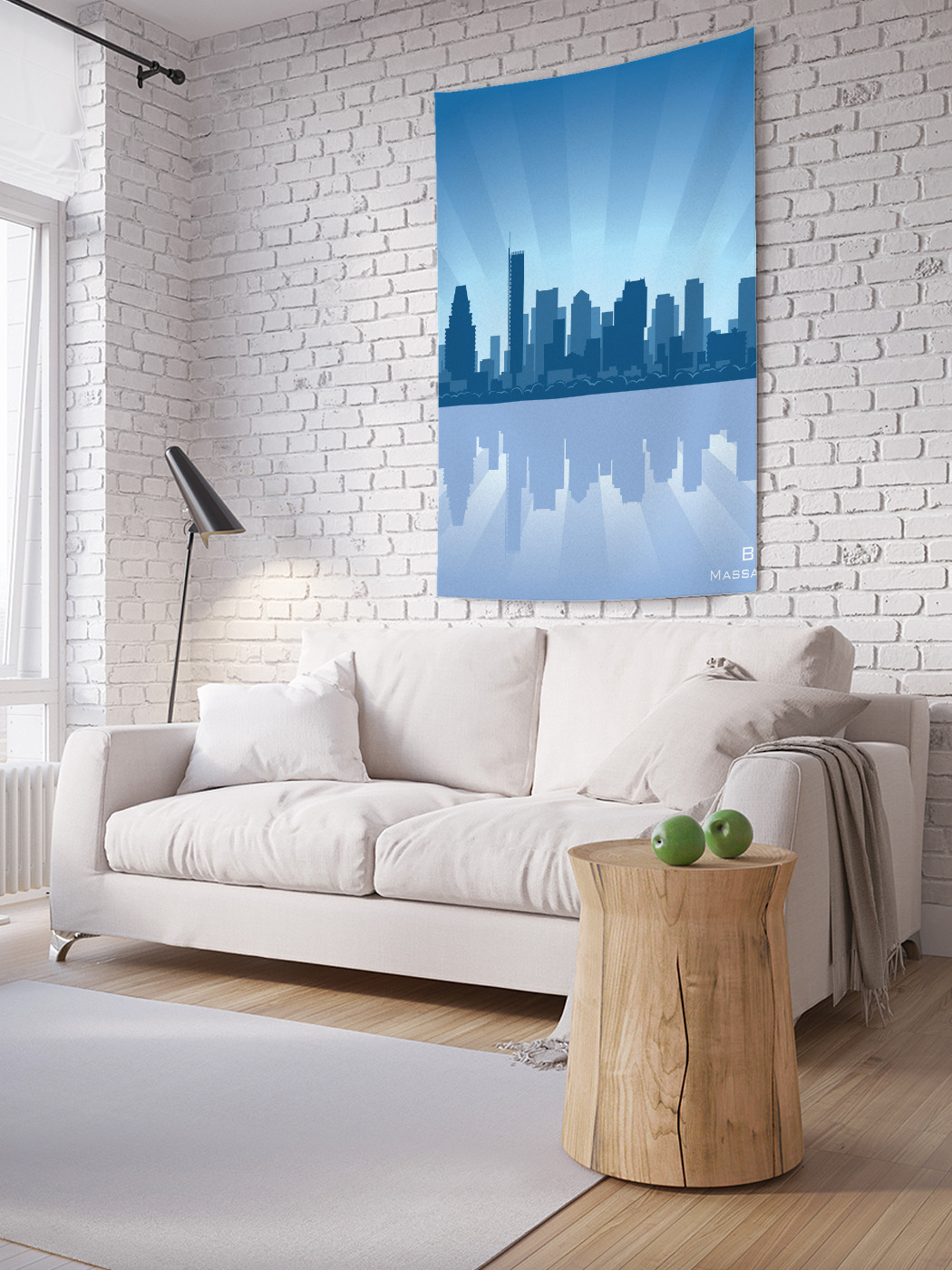 

Вертикальное фотопанно на стену JoyArty Сияние Бостона 150x200 см, Сияние Бостона