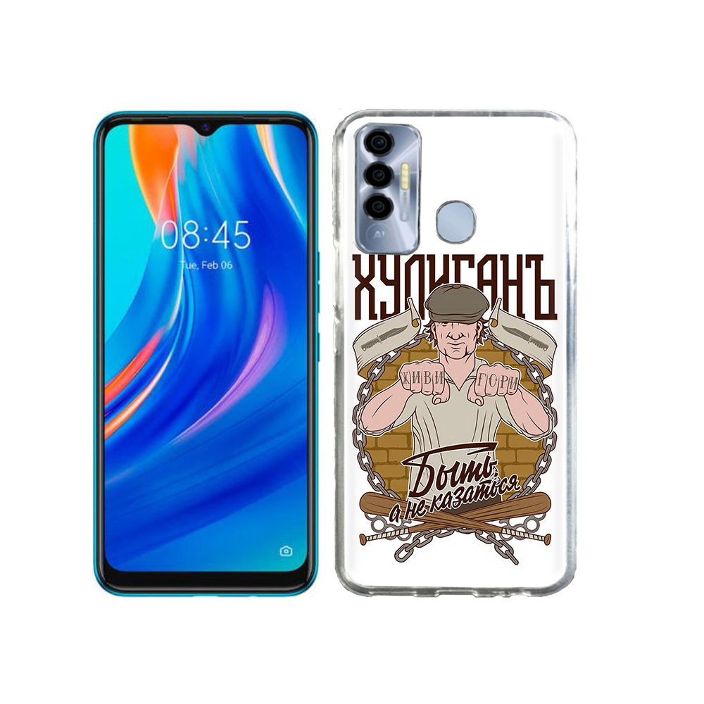 

Чехол MyPads Tocco для Tecno Spark 7P Хулиган, Прозрачный, Tocco