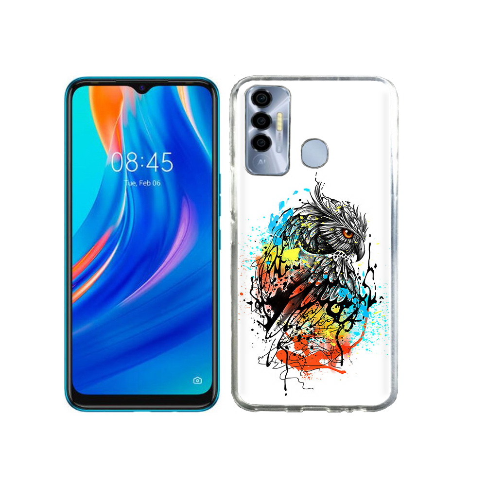 

Чехол MyPads Tocco для Tecno Spark 7P Творческая сова, Прозрачный, Tocco