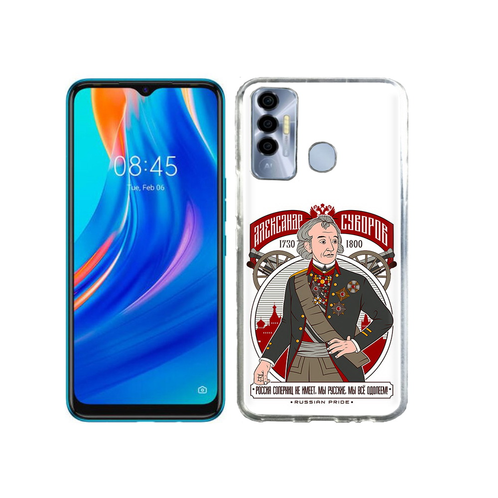 

Чехол MyPads Tocco для Tecno Spark 7P Суворов, Прозрачный, Tocco